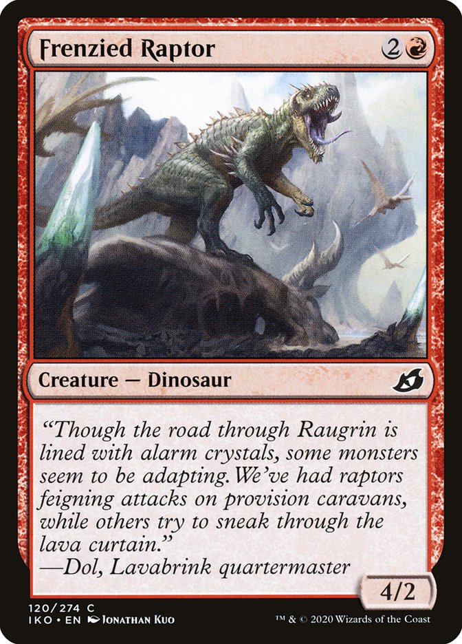 Frenzied Raptor [Ikoria: Lair of Behemoths] | Cracking-Singles