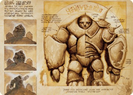 Precursor Golem Art Card [The Brothers' War Art Series] | Cracking-Singles