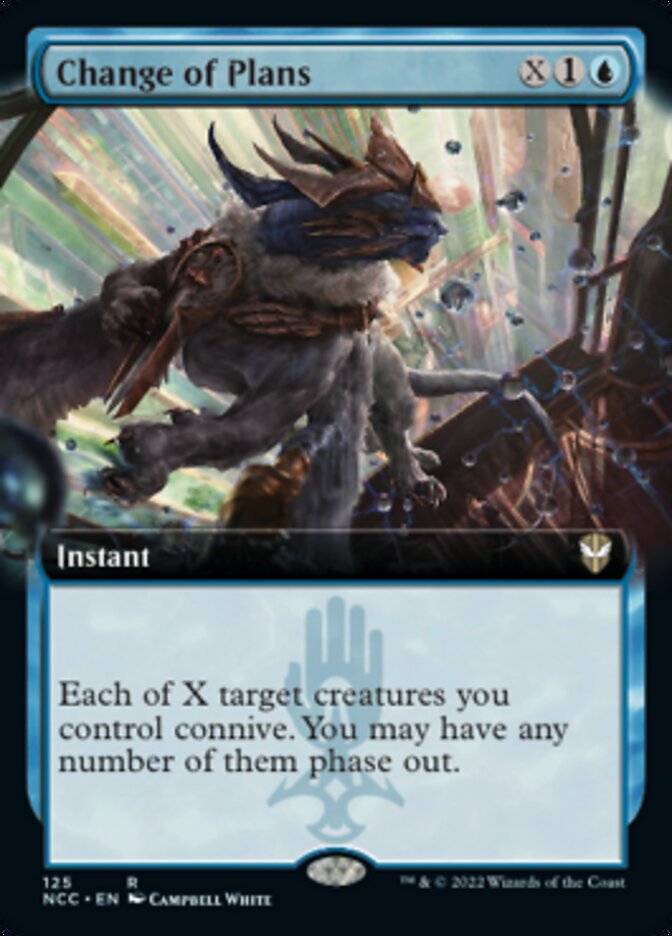 Change of Plans (Extended Art) [Streets of New Capenna Commander] | Cracking-Singles