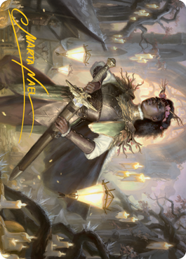 Sungold Sentinel Art Card (Gold-Stamped Signature) [Innistrad: Midnight Hunt Art Series] | Cracking-Singles