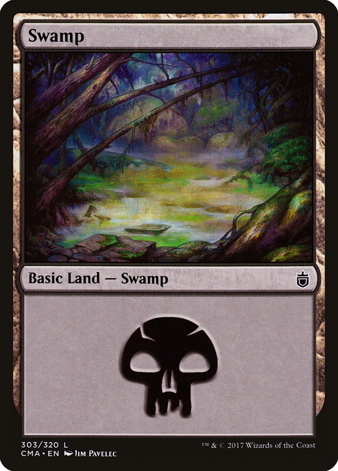 Swamp (303) [Commander Anthology] | Cracking-Singles