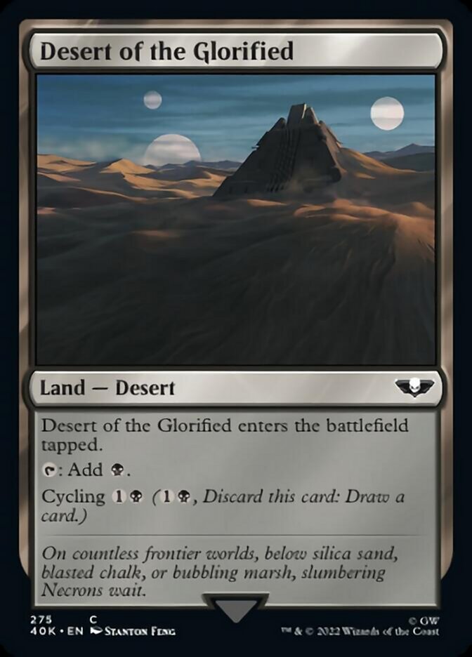 Desert of the Glorified (Surge Foil) [Universes Beyond: Warhammer 40,000] | Cracking-Singles
