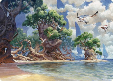 Yavimaya Coast Art Card [Dominaria United Art Series] | Cracking-Singles