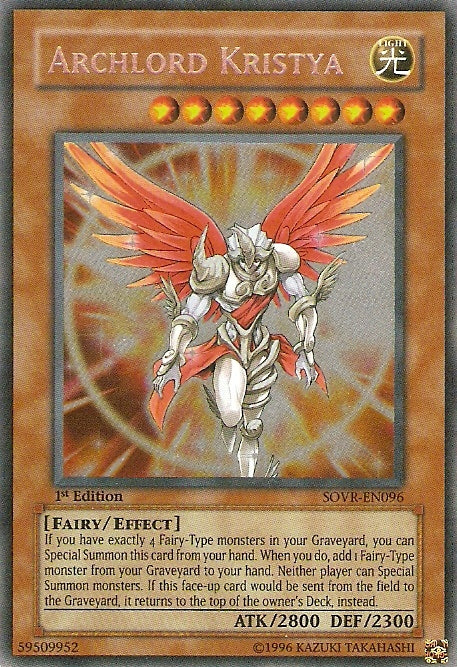 Archlord Kristya [SOVR-EN096] Secret Rare | Cracking-Singles