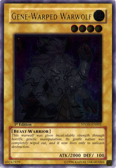 Gene-Warped Warwolf [STON-EN001] Ultimate Rare | Cracking-Singles