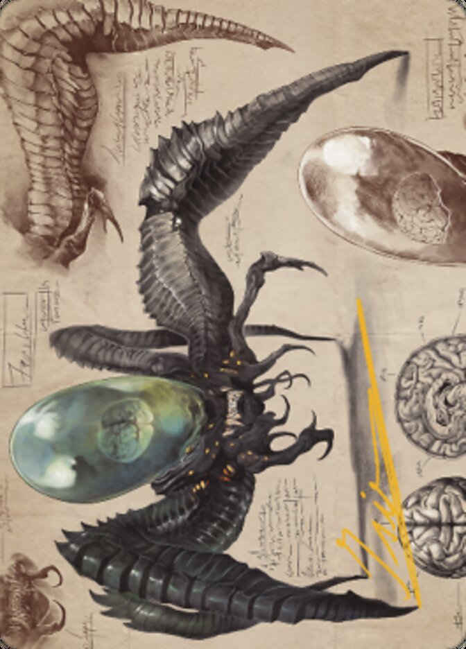 Psychosis Crawler Art Card (Gold-Stamped Signature) [The Brothers' War Art Series] | Cracking-Singles