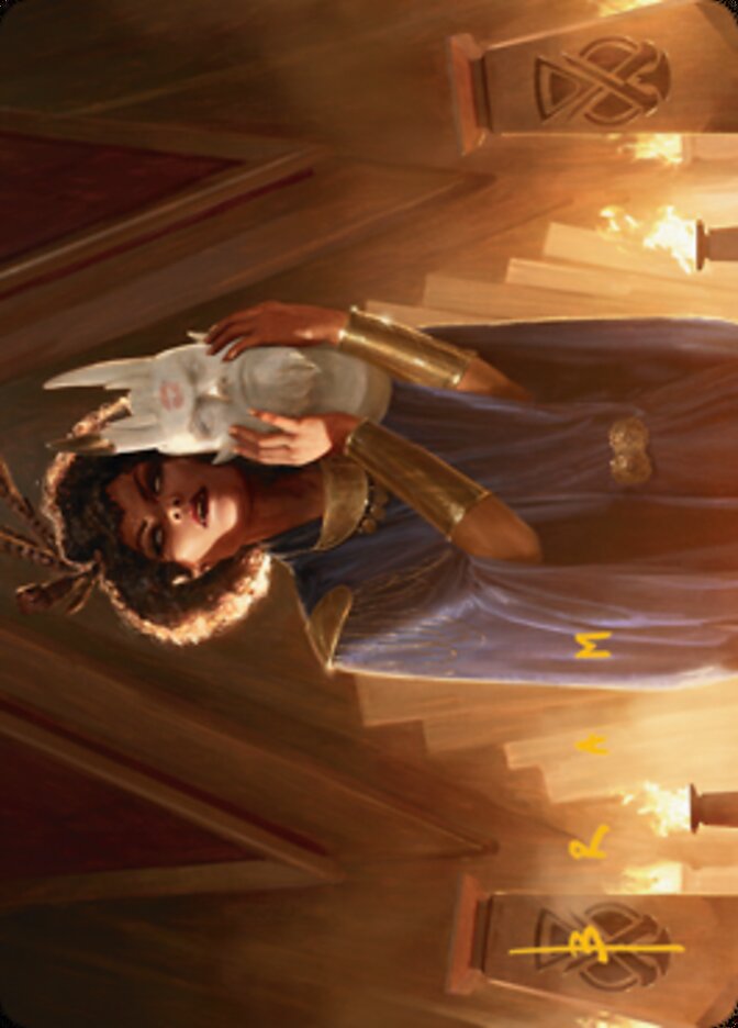 Cormela, Glamour Thief Art Card (Gold-Stamped Signature) [Streets of New Capenna Art Series] | Cracking-Singles
