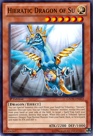 Hieratic Dragon of Su [GAOV-EN023] Common | Cracking-Singles