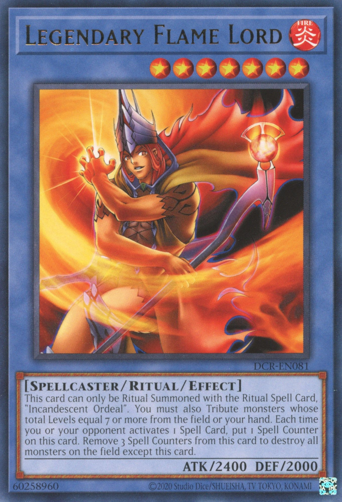 Legendary Flame Lord [DCR-EN081] Rare | Cracking-Singles