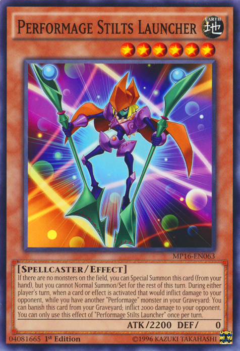 Performage Stilts Launcher [MP16-EN063] Common | Cracking-Singles