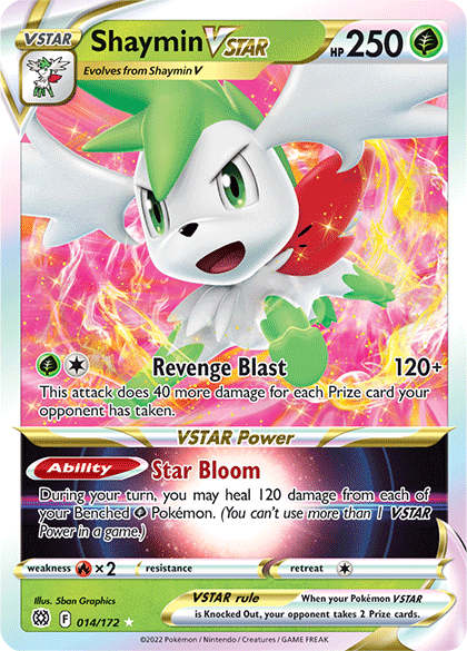 Shaymin VSTAR (014/172) [Sword & Shield: Brilliant Stars] | Cracking-Singles