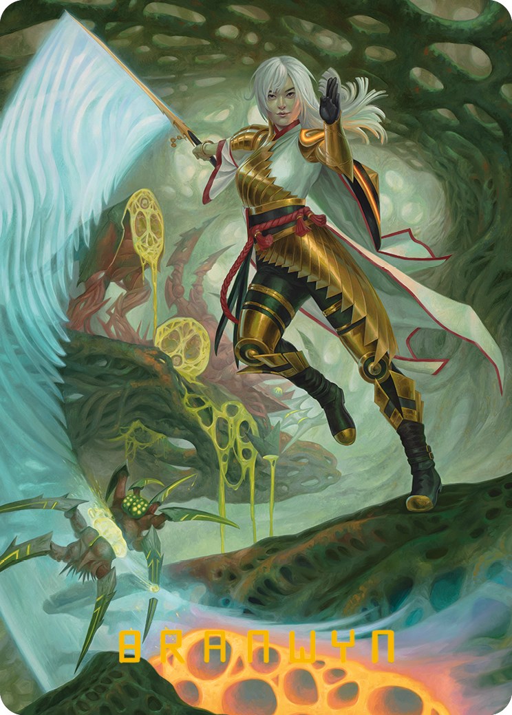 The Eternal Wanderer Art Card (Gold-Stamped Signature) [Phyrexia: All Will Be One Art Series] | Cracking-Singles