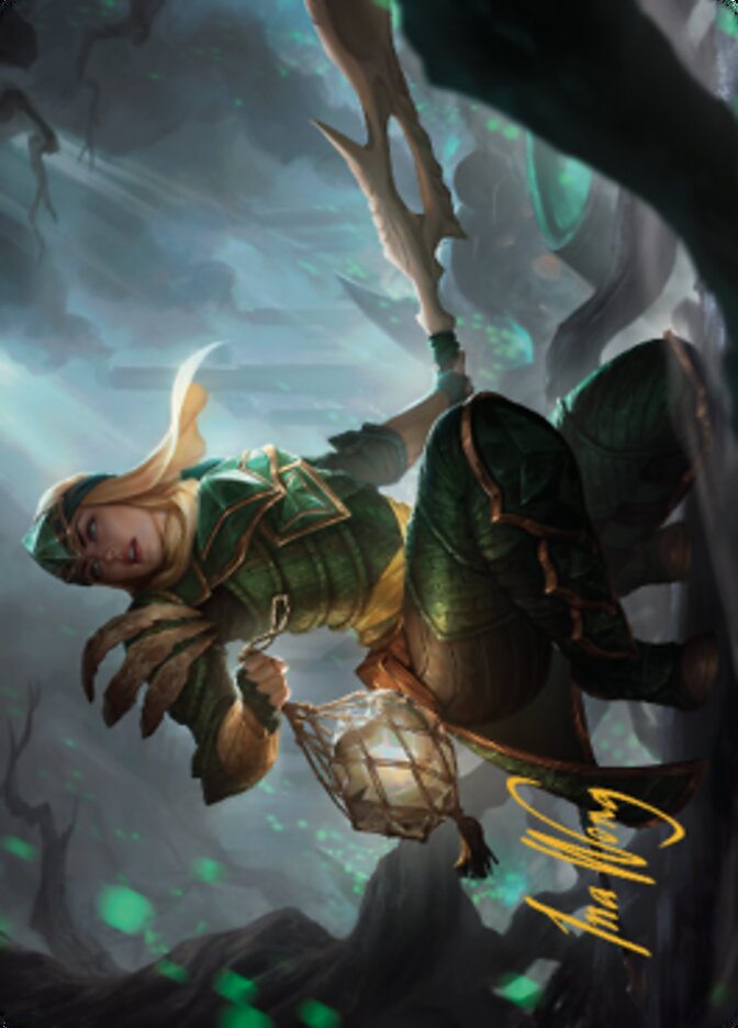 Argothian Opportunist Art Card (Gold-Stamped Signature) [The Brothers' War Art Series] | Cracking-Singles