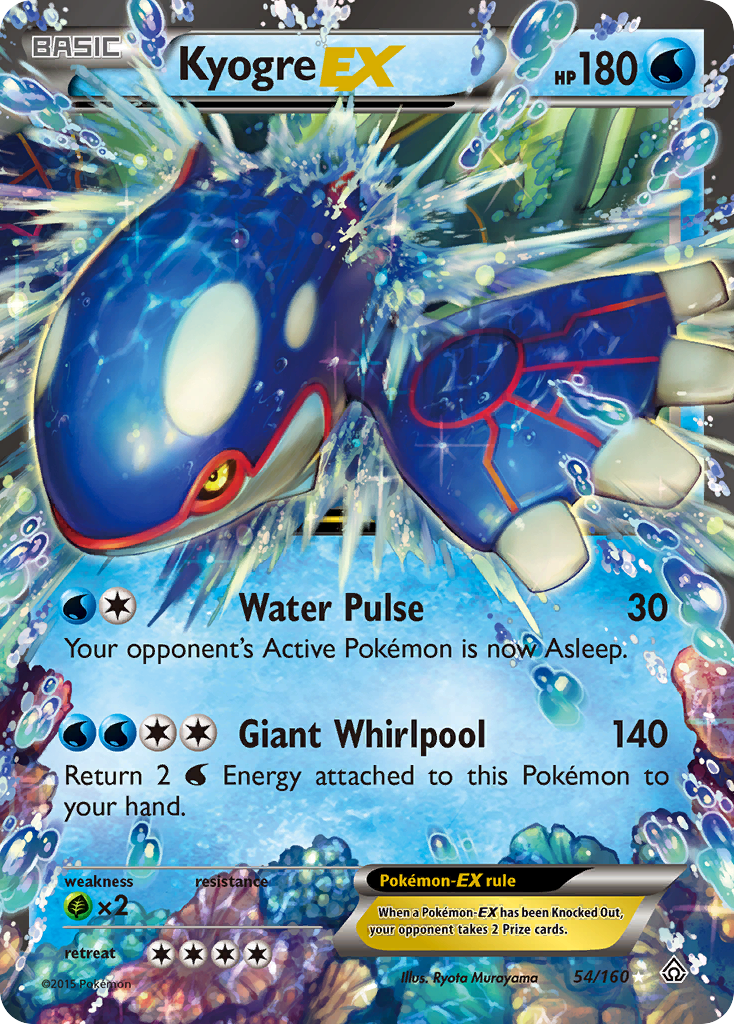 Kyogre EX (54/160) [XY: Primal Clash] | Cracking-Singles