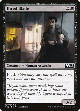 Hired Blade [Core Set 2019] | Cracking-Singles