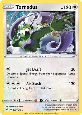 Tornadus (142/185) (Cosmos Holo) [Sword & Shield: Vivid Voltage] | Cracking-Singles