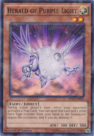 Herald of Purple Light [BP03-EN023] Shatterfoil Rare | Cracking-Singles