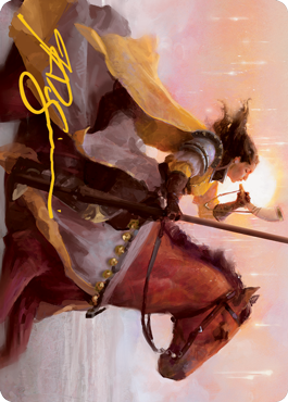 Sunrise Cavalier Art Card (Gold-Stamped Signature) [Innistrad: Midnight Hunt Art Series] | Cracking-Singles