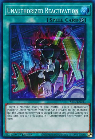 Unauthorized Reactivation [SR10-EN041] Super Rare | Cracking-Singles