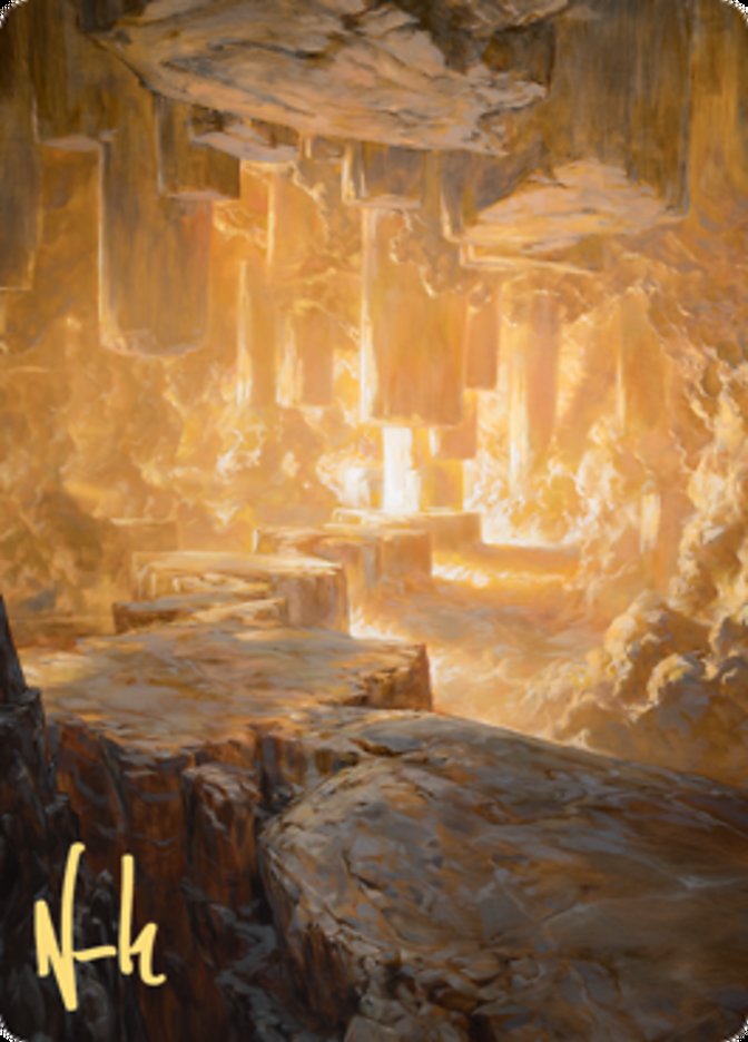 Pillarverge Pathway Art Card [Zendikar Rising Art Series] | Cracking-Singles