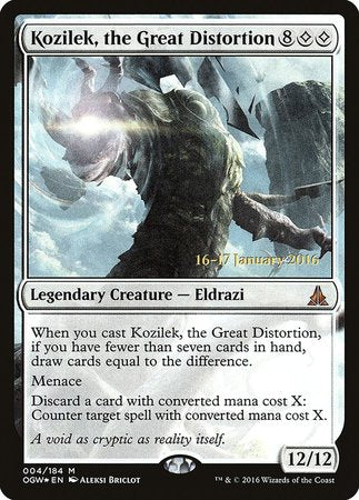 Kozilek, the Great Distortion [Oath of the Gatewatch Promos] | Cracking-Singles