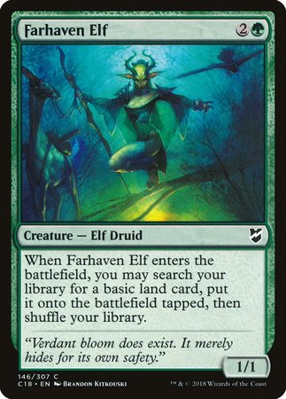Farhaven Elf [Commander 2018] | Cracking-Singles