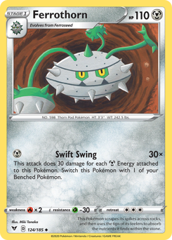 Ferrothorn (124/185) [Sword & Shield: Vivid Voltage] | Cracking-Singles