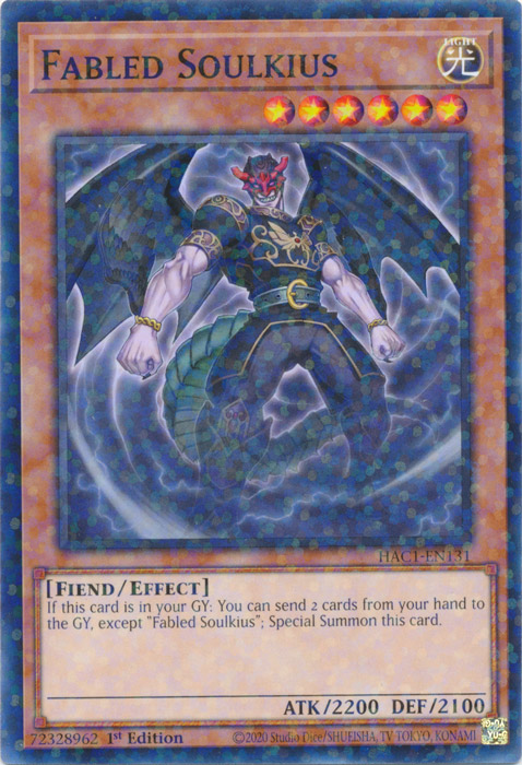 Fabled Soulkius (Duel Terminal) [HAC1-EN131] Parallel Rare | Cracking-Singles