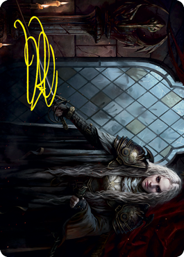 Thalia, Guardian of Thraben Art Card (Gold-Stamped Signature) [Innistrad: Crimson Vow Art Series] | Cracking-Singles