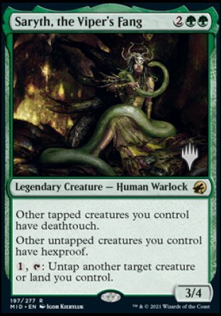 Saryth, the Viper's Fang (Promo Pack) [Innistrad: Midnight Hunt Promos] | Cracking-Singles