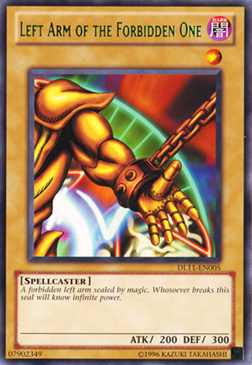 Left Arm of the Forbidden One (Green) [DL11-EN005] Rare | Cracking-Singles
