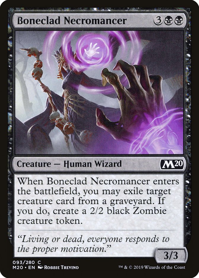 Boneclad Necromancer [Core Set 2020] | Cracking-Singles