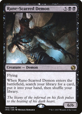 Rune-Scarred Demon [Iconic Masters] | Cracking-Singles