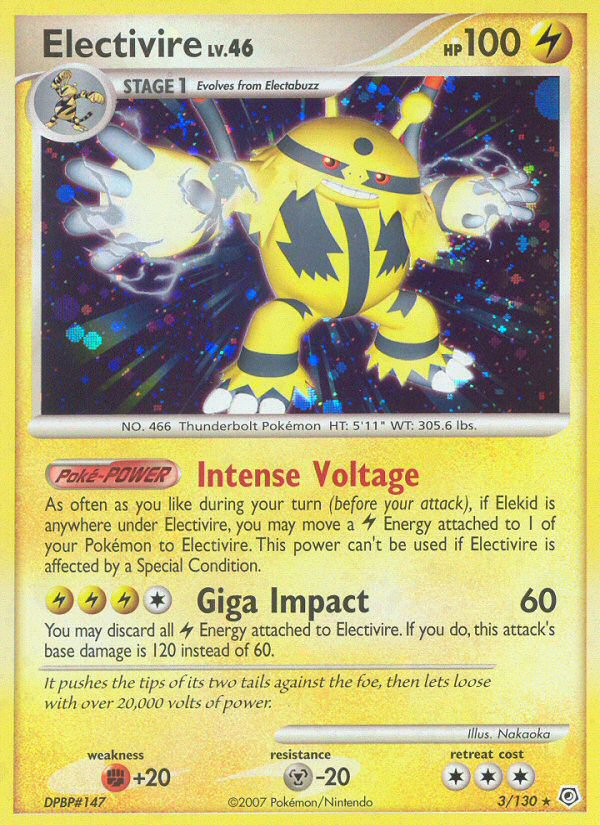 Electivire (3/130) [Diamond & Pearl: Base Set] | Cracking-Singles