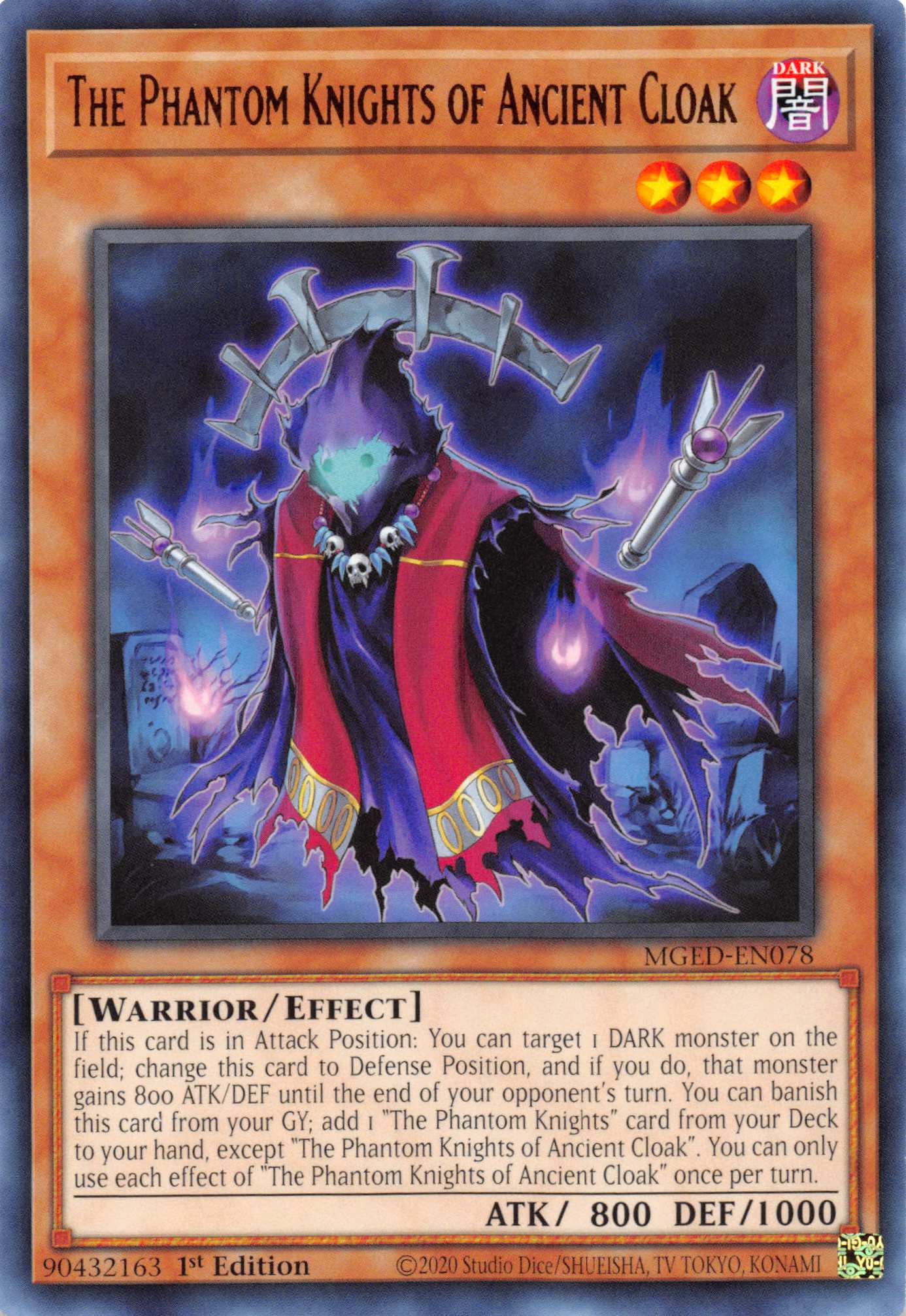 The Phantom Knights of Ancient Cloak [MGED-EN078] Rare | Cracking-Singles