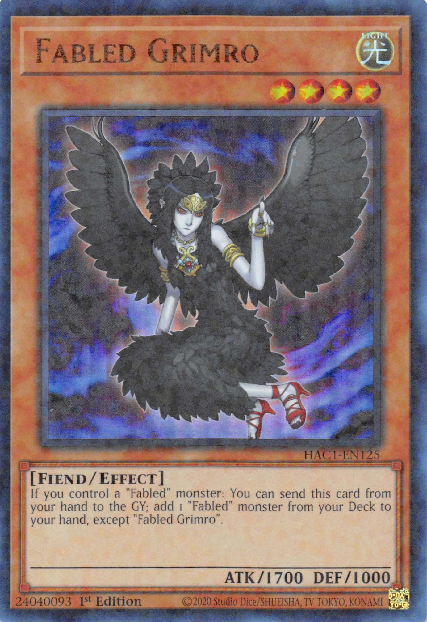 Fabled Grimro (Duel Terminal) [HAC1-EN125] Parallel Rare | Cracking-Singles