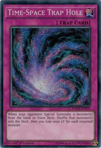 Time-Space Trap Hole [DUEA-EN079] Secret Rare | Cracking-Singles