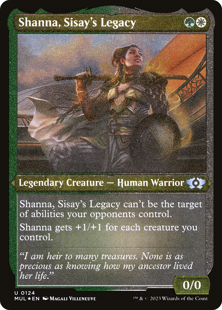 Shanna, Sisay's Legacy (Foil Etched) [Multiverse Legends] | Cracking-Singles