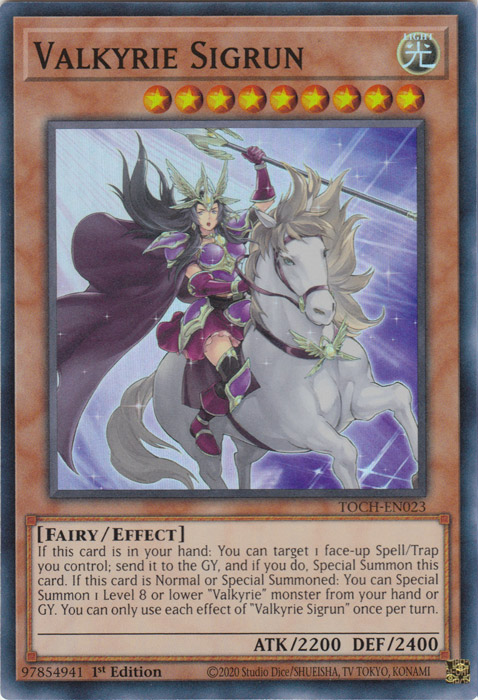 Valkyrie Sigrun [TOCH-EN023] Super Rare | Cracking-Singles