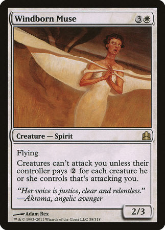 Windborn Muse [Commander 2011] | Cracking-Singles