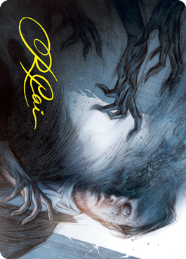 Dread Fugue Art Card (Gold-Stamped Signature) [Innistrad: Crimson Vow Art Series] | Cracking-Singles