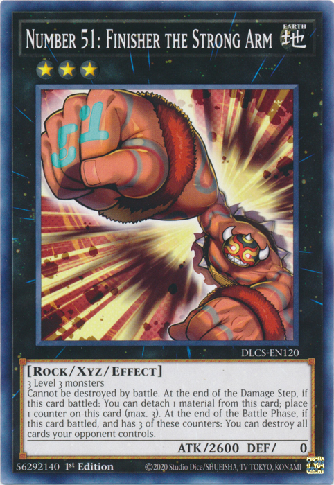 Number 51: Finisher the Strong Arm [DLCS-EN120] Common | Cracking-Singles