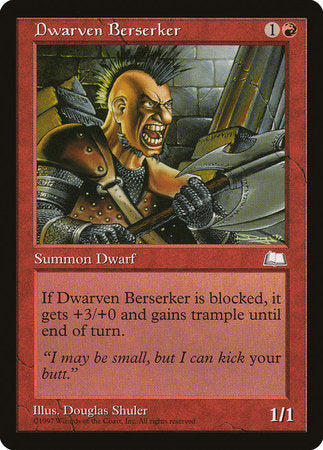 Dwarven Berserker [Weatherlight] | Cracking-Singles
