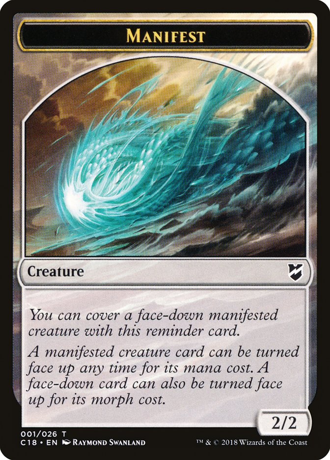 Manifest [Commander 2018 Tokens] | Cracking-Singles