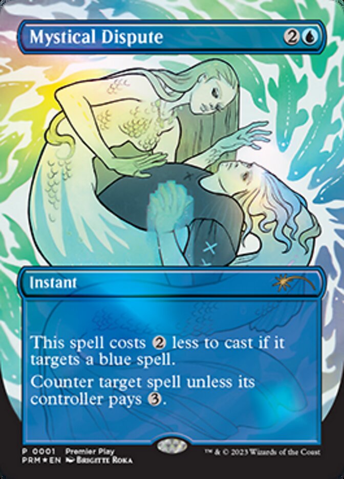 Mystical Dispute (Borderless Alternate Art) [Regional Championship Qualifiers 2023] | Cracking-Singles