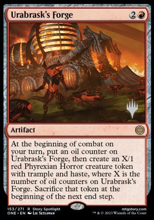 Urabrask's Forge (Promo Pack) [Phyrexia: All Will Be One Promos] | Cracking-Singles