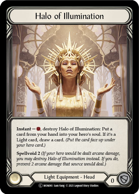 Halo of Illumination (Rainbow Foil) [U-MON061-RF] Unlimited Rainbow Foil | Cracking-Singles