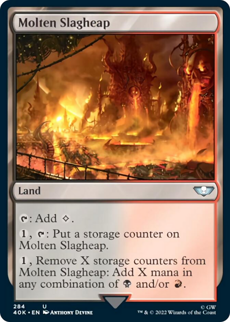 Molten Slagheap (Surge Foil) [Universes Beyond: Warhammer 40,000] | Cracking-Singles