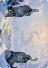 Snow-Covered Plains (276) Art Card (Gold-Stamped Signature) [Kaldheim: Art Series] | Cracking-Singles
