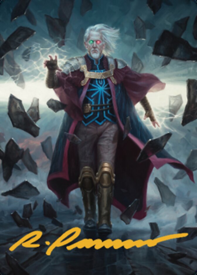 Urza, Planeswalker Art Card (Gold-Stamped Signature) [The Brothers' War Art Series] | Cracking-Singles